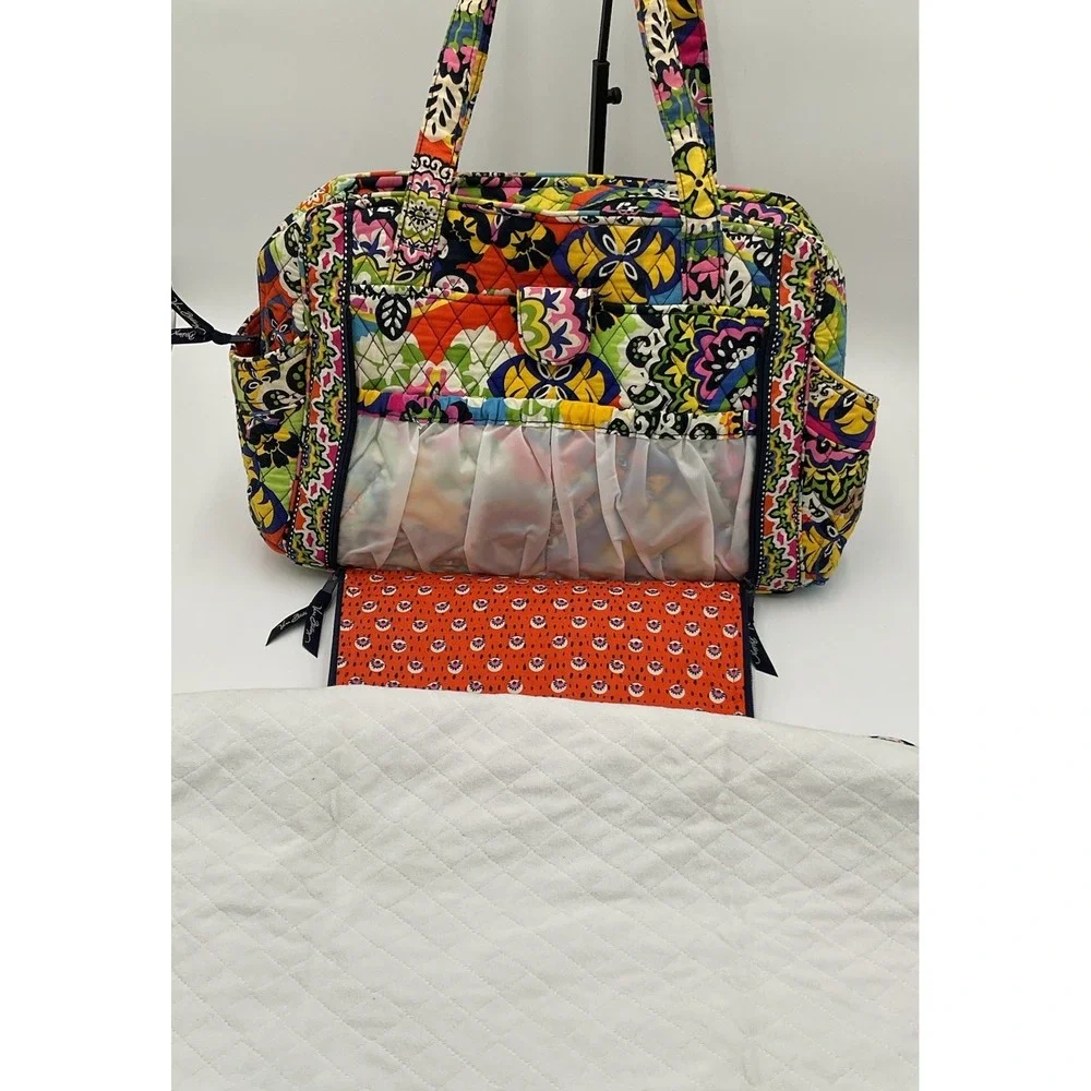 Vera Bradley  Baby Diaper Bag & Changing Pad Daily Use And Travel